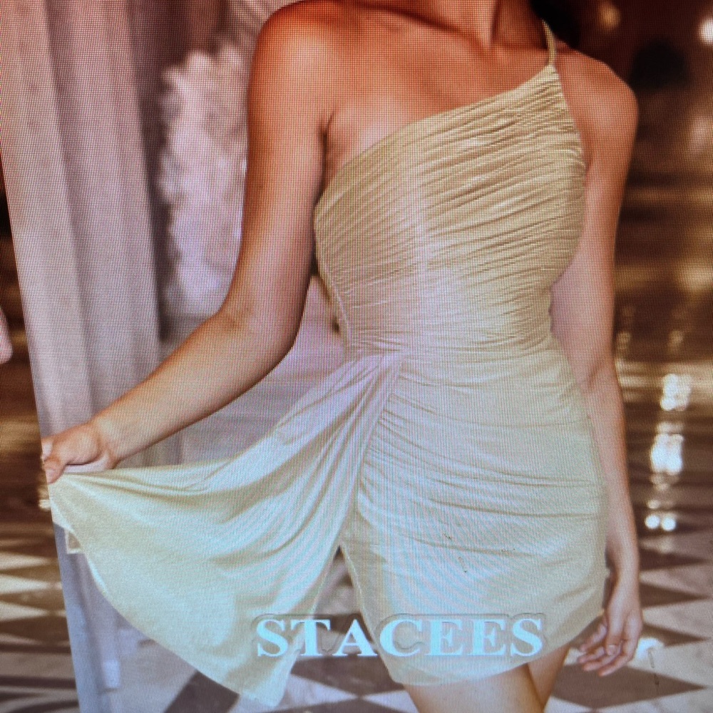 Champagne Dress from Stacees (size 8)